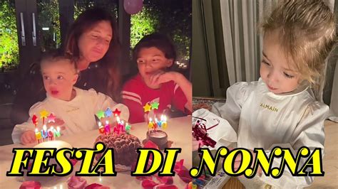 Luna Marì e Santiago spengono le Candeline alla festa di Nonna Veronica