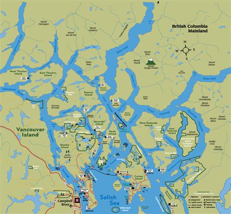 sweet map  island british columbia british columbia travel maps