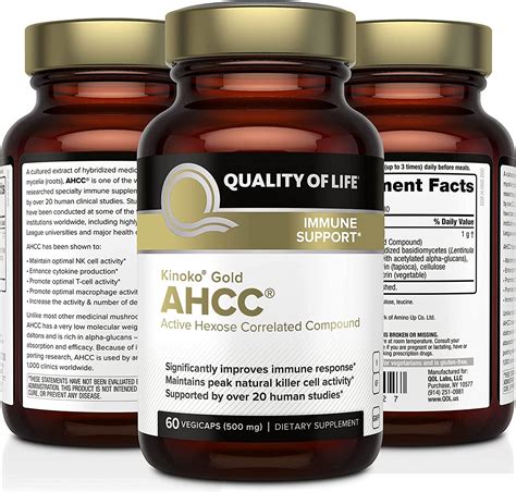 Kinoko Gold Ahcc Immune Support Mg Vegicaps Quality Of Life