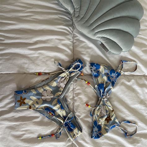 Small Blackbough Two Piece Bikini Sold Together Depop