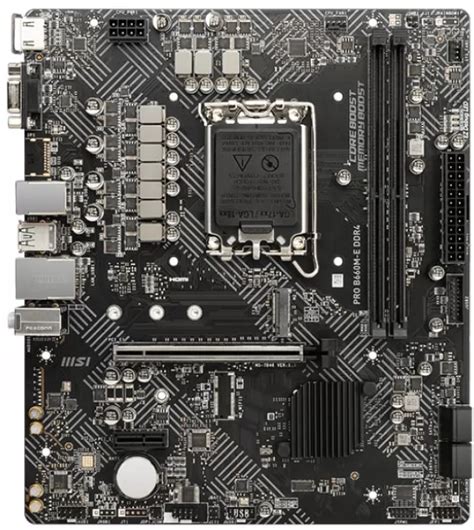 Купить материнская плата mATX MSI PRO B660M-E DDR4 в Москве, узнать ...
