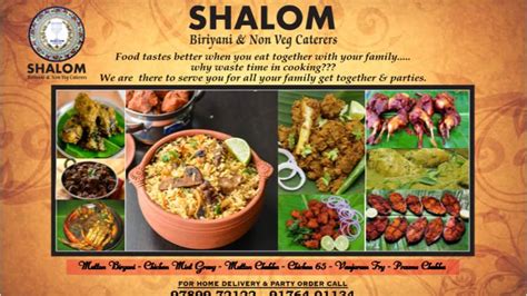 Menu At Shalom Biryani And Non Veg Caterers Chennai 10 20 Kalaimagal