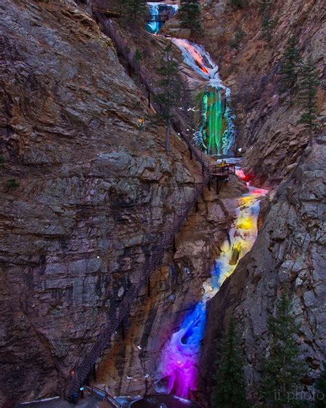 The Broadmoor Seven Falls Is A Series Of Seven Cascading Waterfalls Of