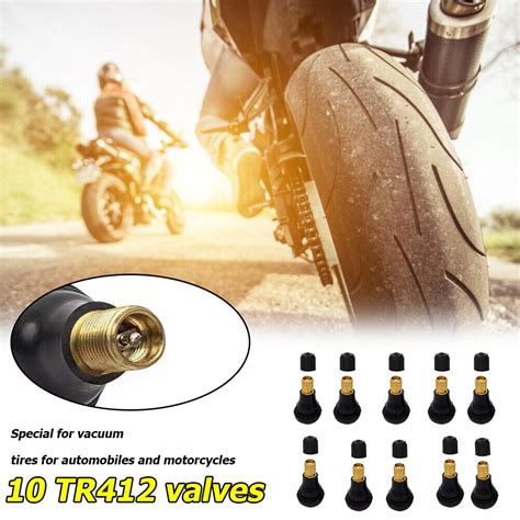 Pcs Tr Tubeless Tire Valves Snap In Rubber Valve Stems For Car