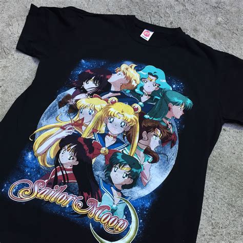 Vintage Sailor Moon Squad Anime Shirt Mens Fashion Tops And Sets