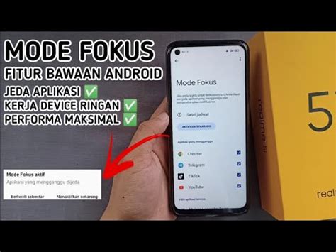 Mode Fokus Di Fitur Bawaan Device Android Jeda Aplikasi Yang