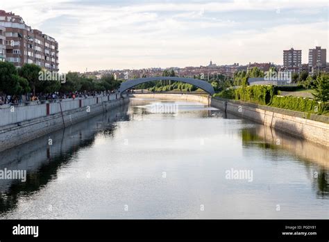 bridge in Madrid Rio Stock Photo - Alamy