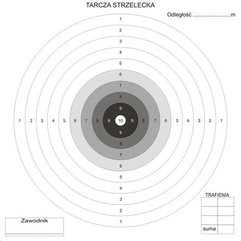 Tarcze Strzeleckie X Cm Szt Sztywne Grube