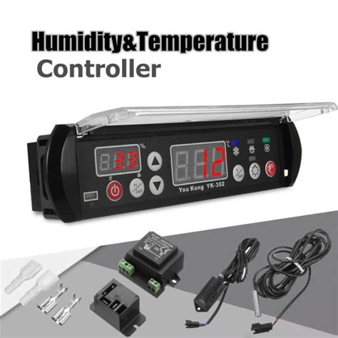 YK 302 12V Digital Temperature Humidity Controller Thermostat Hygrostat