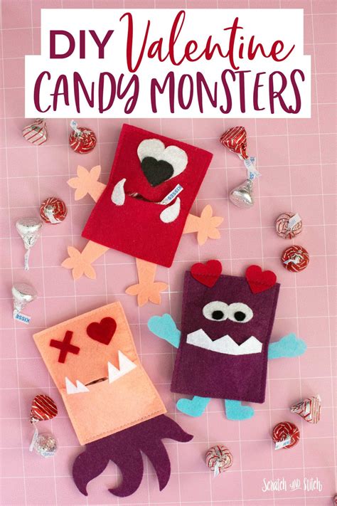 DIY Valentine Candy Gifts | Scratch and Stitch