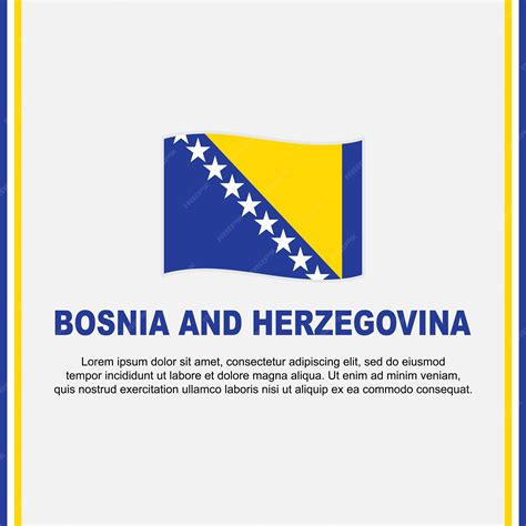 Premium Vector | Bosnia and herzegovina flag abstract background design