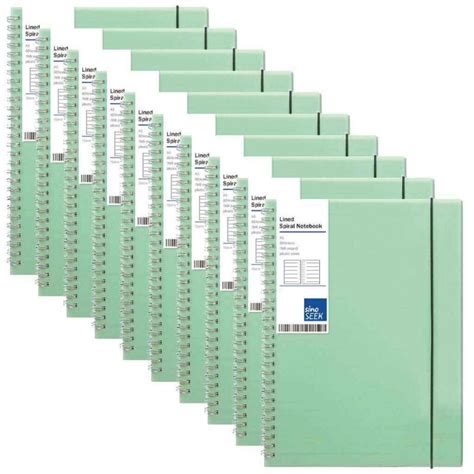 A5 Size Spiral Notebook Lined Paper, Pack of 10 pcs - Notebookpost
