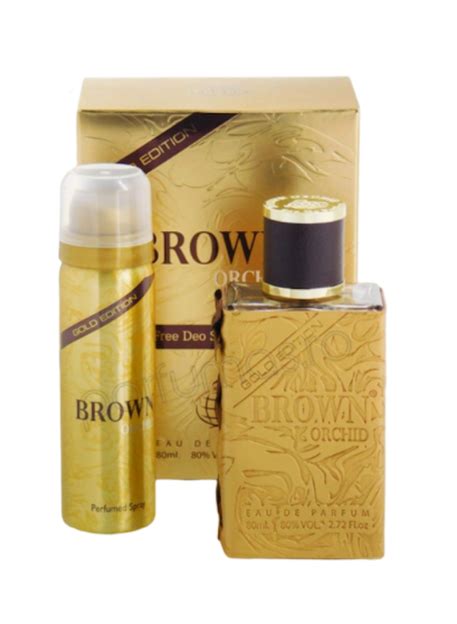 Brown Orchid Gold Edition 80ml Eau De Perfume and Deodorant Spray ...