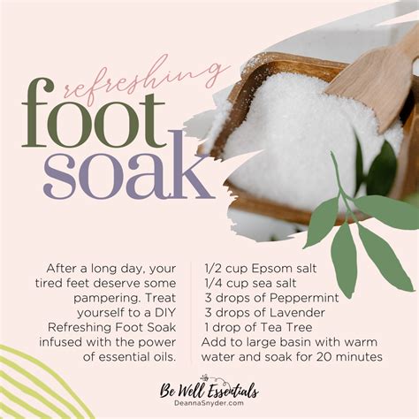 Natural Ingredients for Diabetic Foot Soak to Soothe and Heal