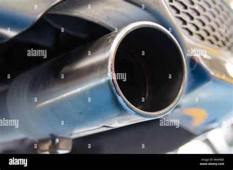 Car Exhaust While Leaving A Smoke Stock Photo Alamy