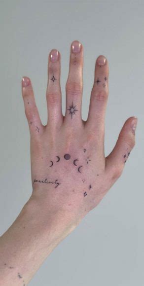 Ink Embrace Artistry On The Hand Crescent Moon To Full Moon I Take