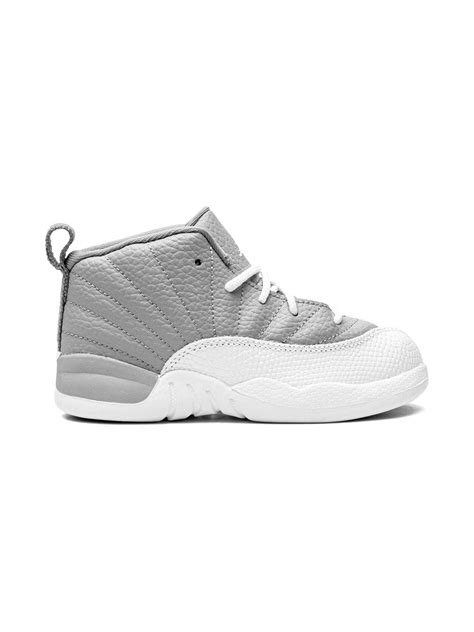 Jordan Kids Jordan 12 Retro Stealth Sneakers Grey Farfetch