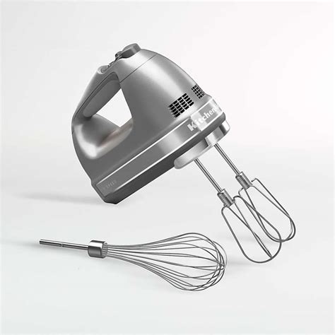 KitchenAid Silver 7-Speed Electric Hand Mixer + Reviews | Crate & Barrel