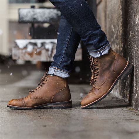 Mens Vanguard Lace Up Boot In Burnt Copper Thursday Boot Company