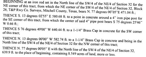 How To Read Metes And Bounds Part Probity Title