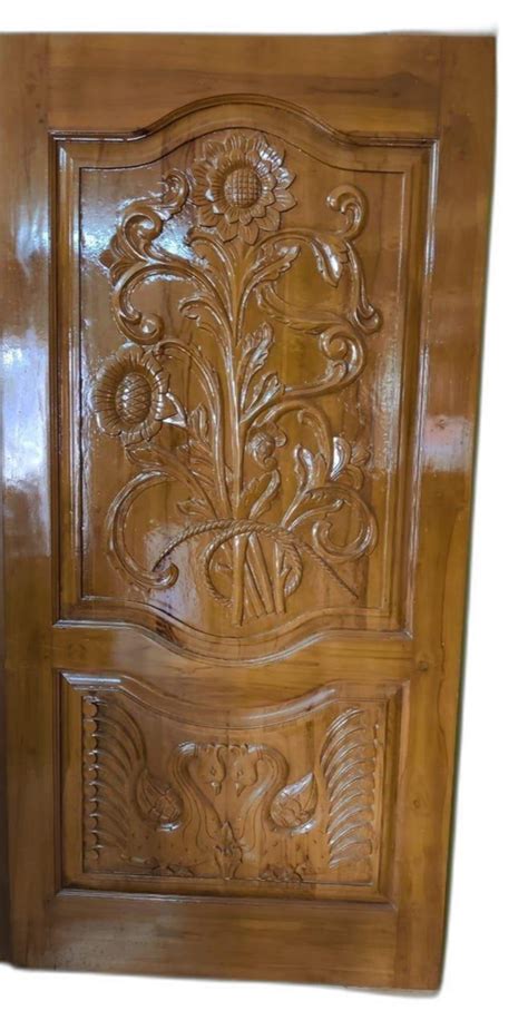 Interior Teak Wood Carving Single Door For Home At Rs Piece In