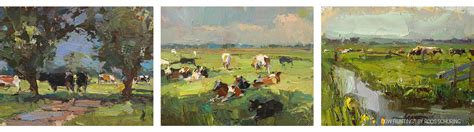 How to Paint Cows in Landscapes