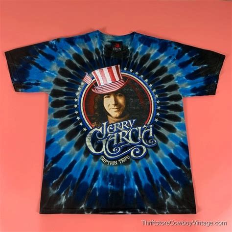 Vintage Jerry Garcia Tie Dye T Shirt Zion Rootswear 90s Large Etsy