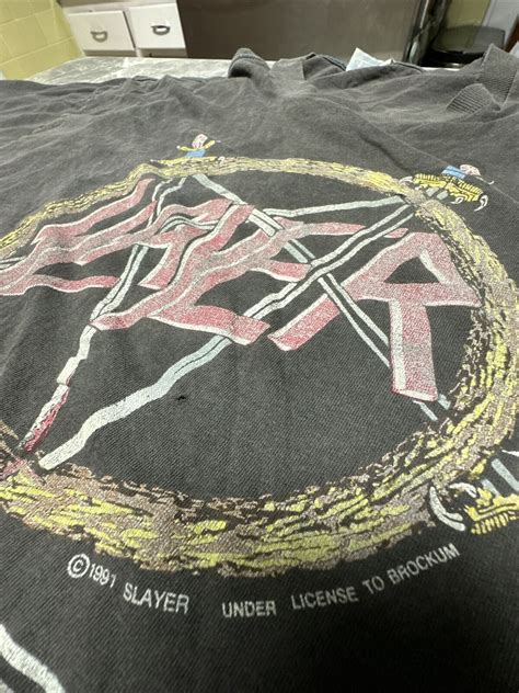 Rare find vintage 1991 SLAYER Hell Awaits SHIRT - Gem