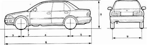 Tested Dimensions Of Proton Wira 13 Download Scientific Diagram