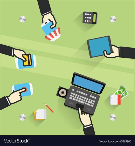 businessmen   table royalty  vector image