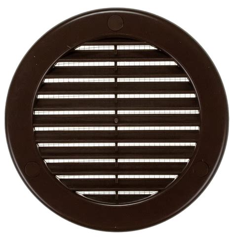 4 Inch Brown Soffit Vent Cover With Flange Pack Of 50 Round