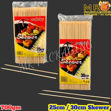 Cm Cm Bamboo Skewer Gm Lidi Sate Satay Stick