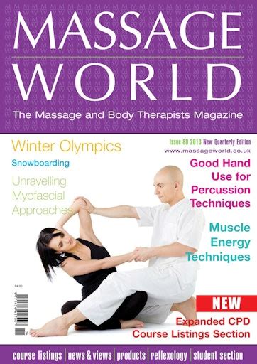 Massage World Magazine Massage World Issue 80 Back Issue