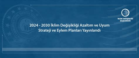 Klim De I Ikli I Azalt M Ve Uyum Strateji Ve Eylem Planlar