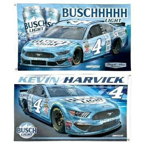 2020 Kevin Harvick 4 Busch Light 3 X 5 Flag 2 Sided By Wincraft Free