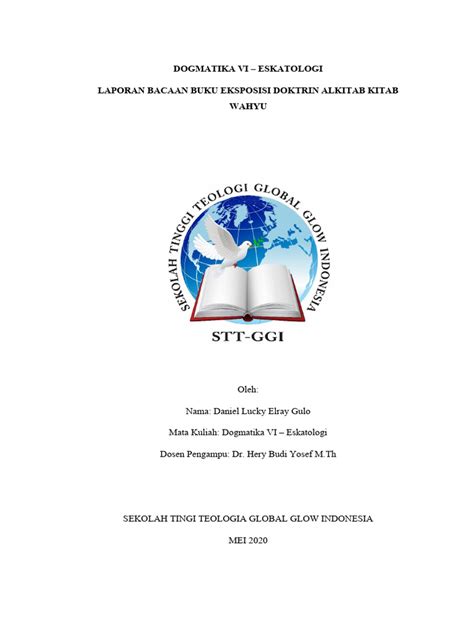 dogmatika vi laporan bacaan buku eksposisi doktrin alkitab kitab