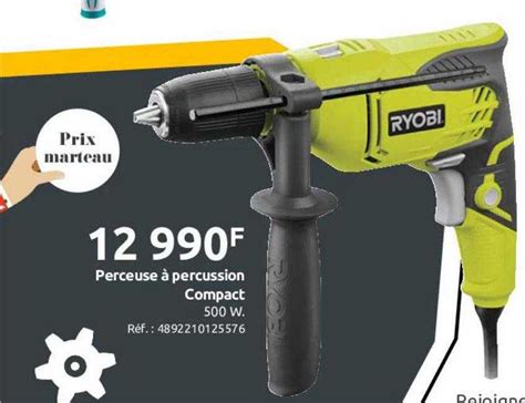 Promo Perceuse Percussion Compact Ryobi Chez Mr Bricolage Icatalogue Fr