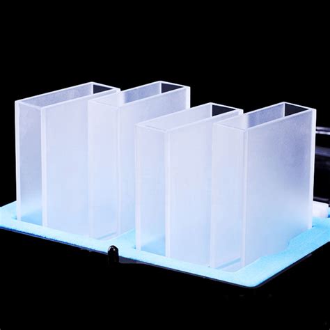 Vg Ml Absorption Cuvette With Lid Glass Material Fused