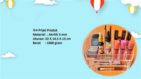 Berkualitas Wa Make Up Organizer Acrylic Kebumen