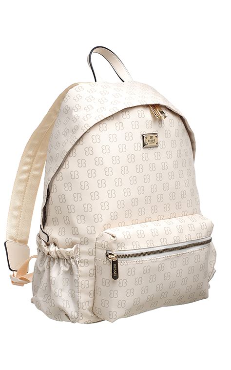 Bessie London Logo Print School Backpack
