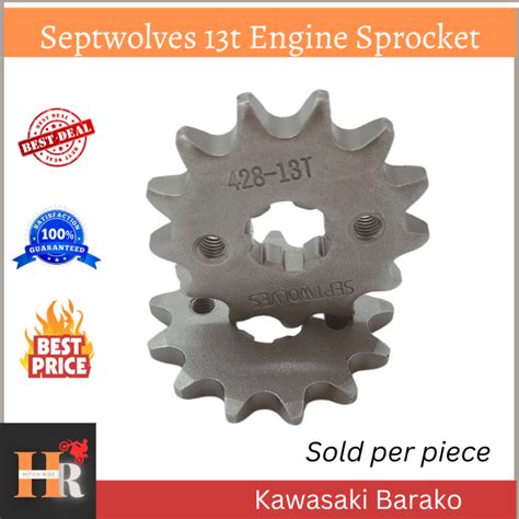 High Quality Septwolves 13t Engine Sprocket Kawasaki Barako Efficient