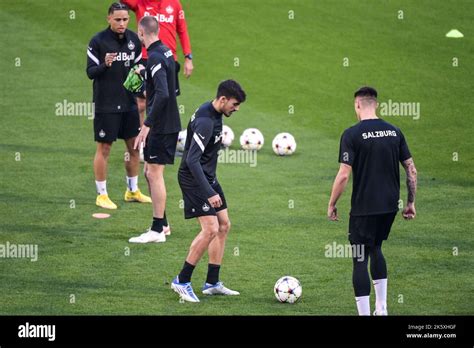 Roko Simic During Training Session Of RB Salzburg Before Tomorrow S