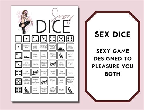 Sex Dice Dirty Dice Foreplay Game Sexy Dice Game Naughty Etsy