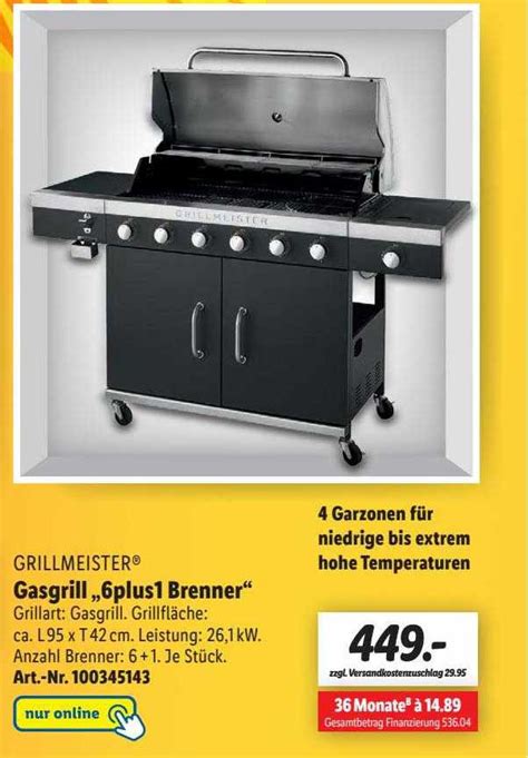 Grillmeister Gasgrill „6plus1 Brenner“ Angebot Bei Lidl 1prospekte De