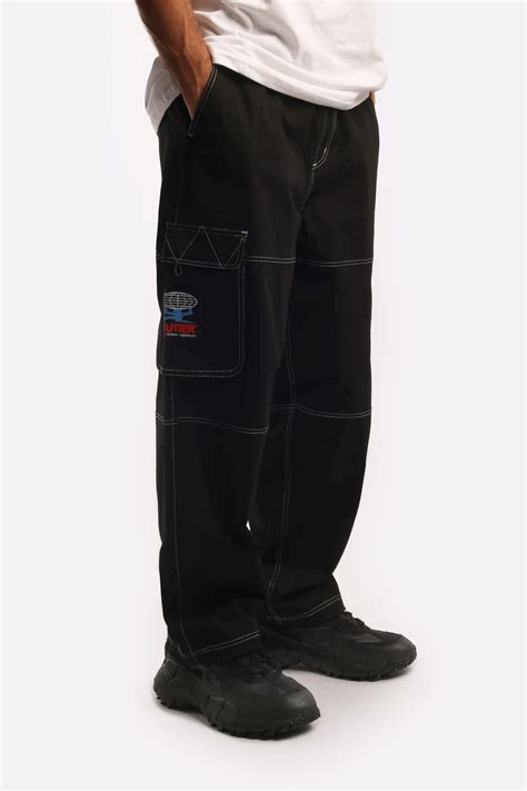 Мужские брюки Butter Goods Contrast Stitch Cargo Pants (Cargo Pants Blk ...