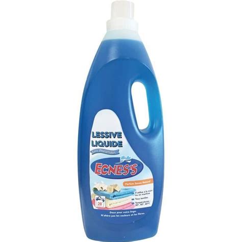 Lessive liquide Ecness sans phosphate 2L Cdiscount Electroménager