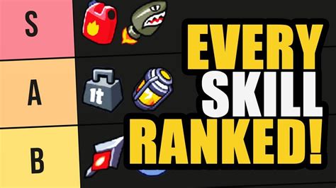 Best Evo Skills For Killing In Survivor Io Tier List Youtube