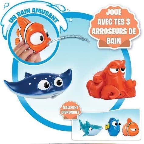 DORY Pack de 3 Figurines Arroseurs Némo Hank et M Raie Cdiscount