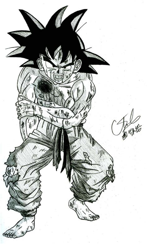 DB - Goku Injured by qukai415 on DeviantArt