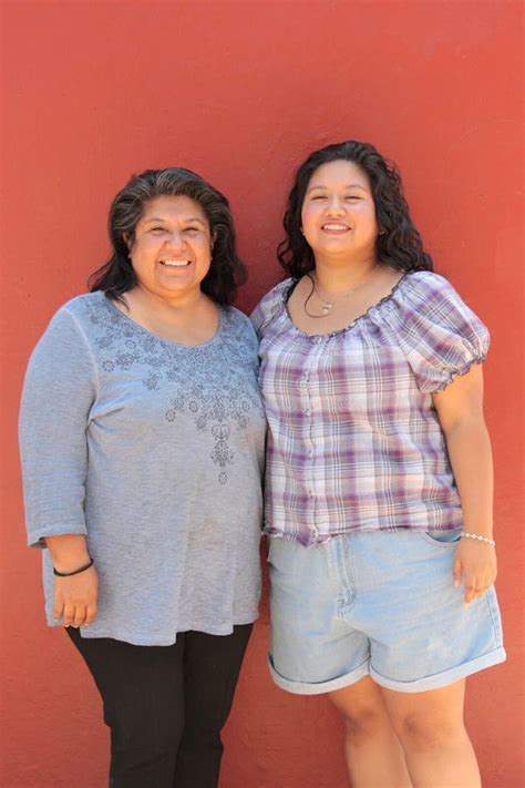 Divorced Mom And 20 Year Old Latina Daughter Are Happy To Spend Time Together Celebrating Mother